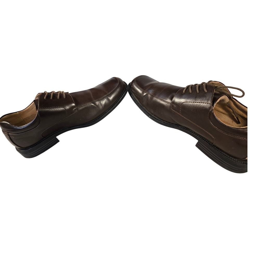 Bruno Marc New York Goldman-01 Mens Dress Shoes Brown Square Toe Size 12 - Picture 4 of 10